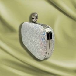 Silver Winky dinner clutch